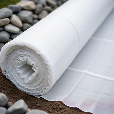 复合土工布重庆100克350g防尘养护土工过滤布价格-施工图片